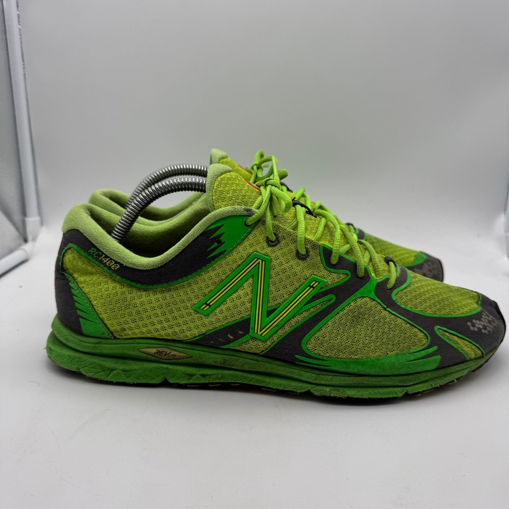 New Balance RC1400DY Men's‎ Running Shoes Green Gray Size 10.5 Lightweight